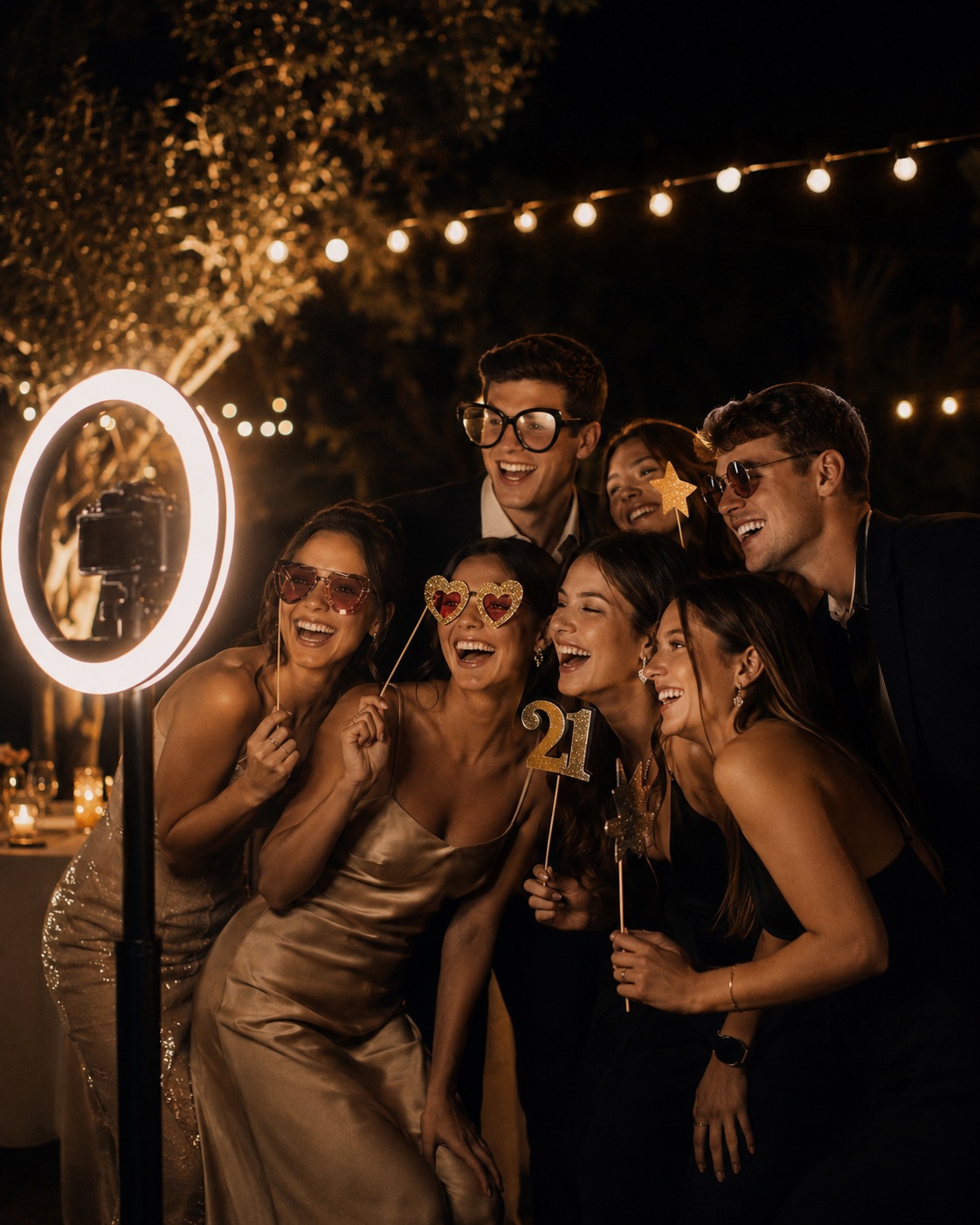 A 21st birthday celebration at the booth