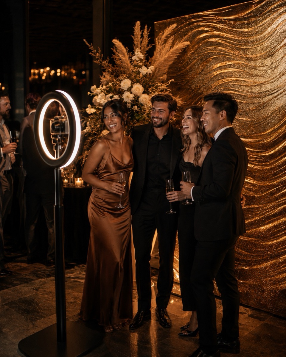 A branded photo booth activation